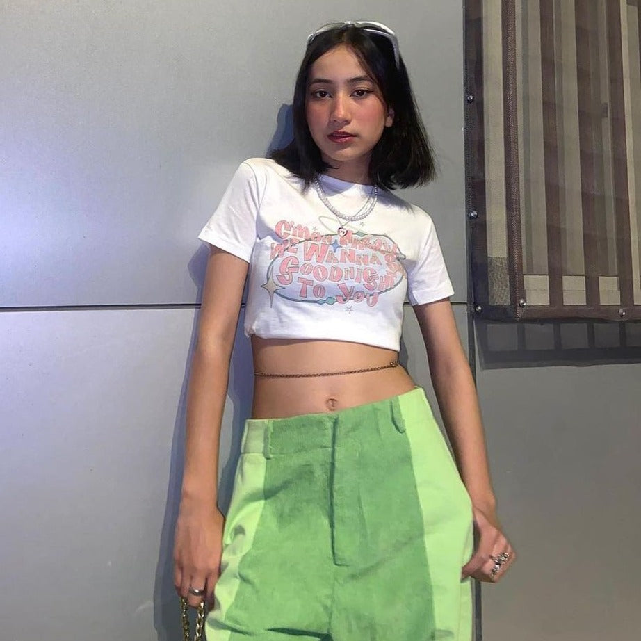 C'mon Harry, We Wanna Say Goodnight To You! Baby Tee | Crop Top