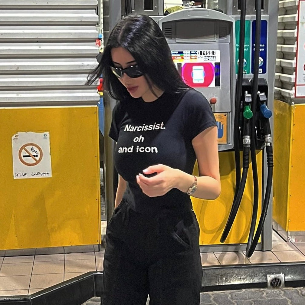 Narcissist Oh And Icon! Baby Tee | Crop Top