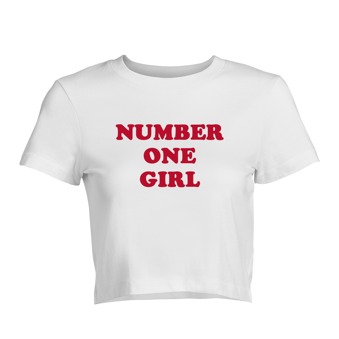 Number One Girl Baby Tee | Crop Top