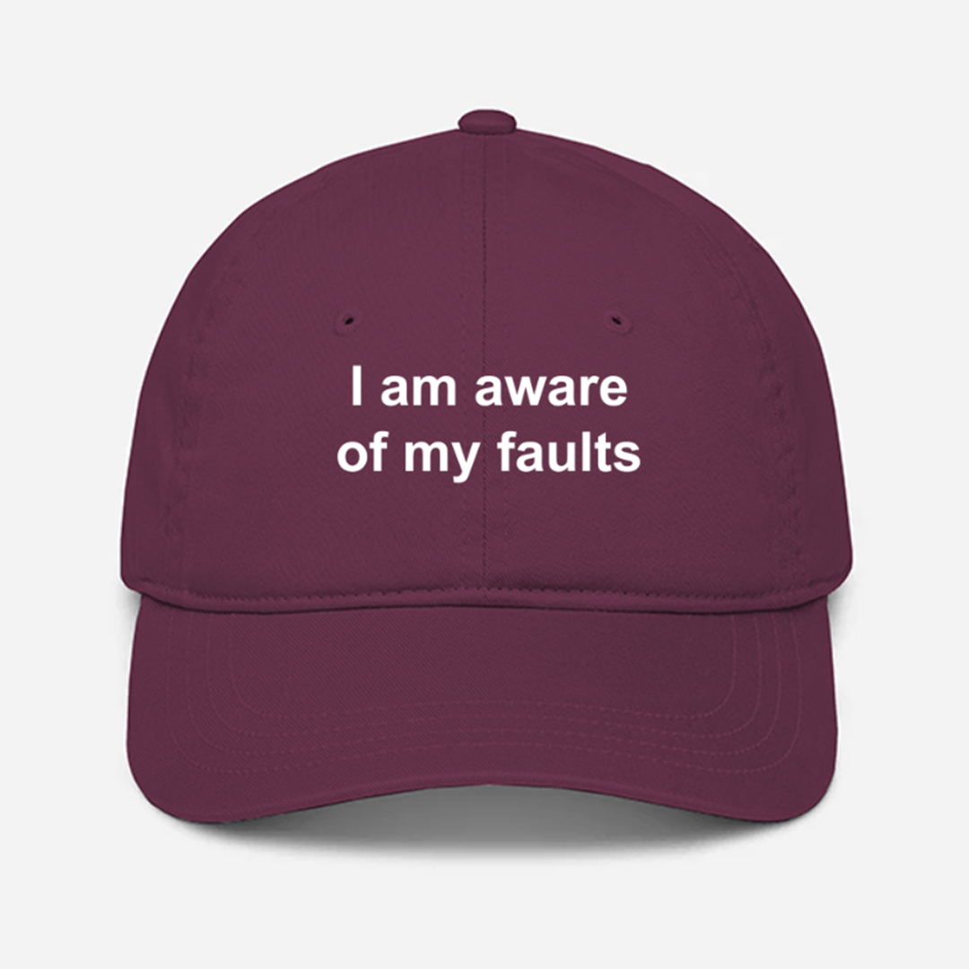 Aware Of My Faults Cap