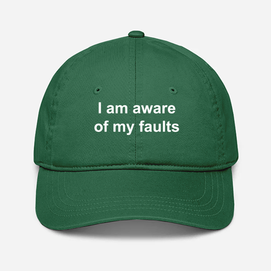 Aware Of My Faults Cap