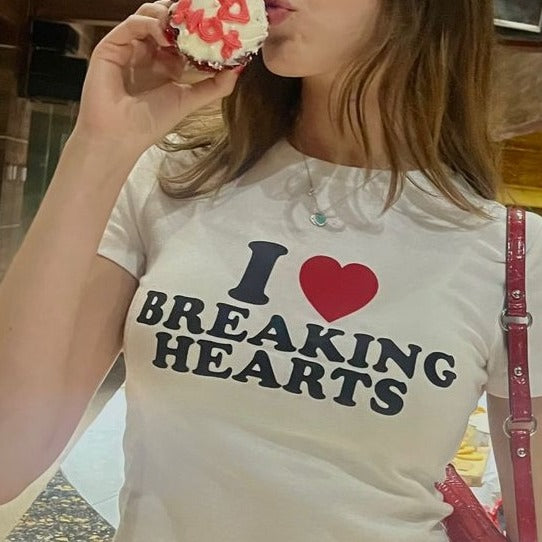 I Heart Breaking Hearts Baby Tee | Crop Top