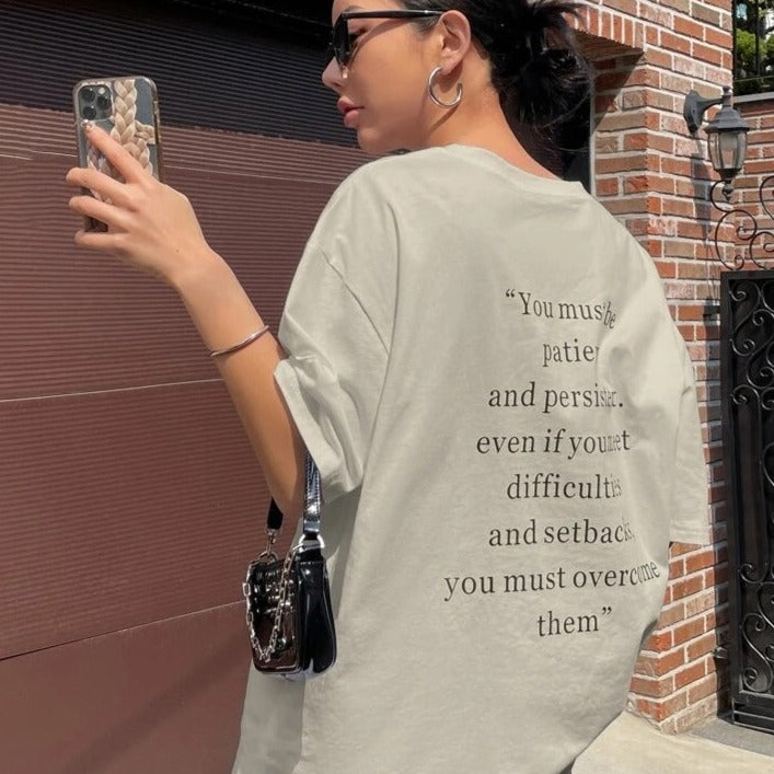 Patient and Persistent Oversized T-Shirt