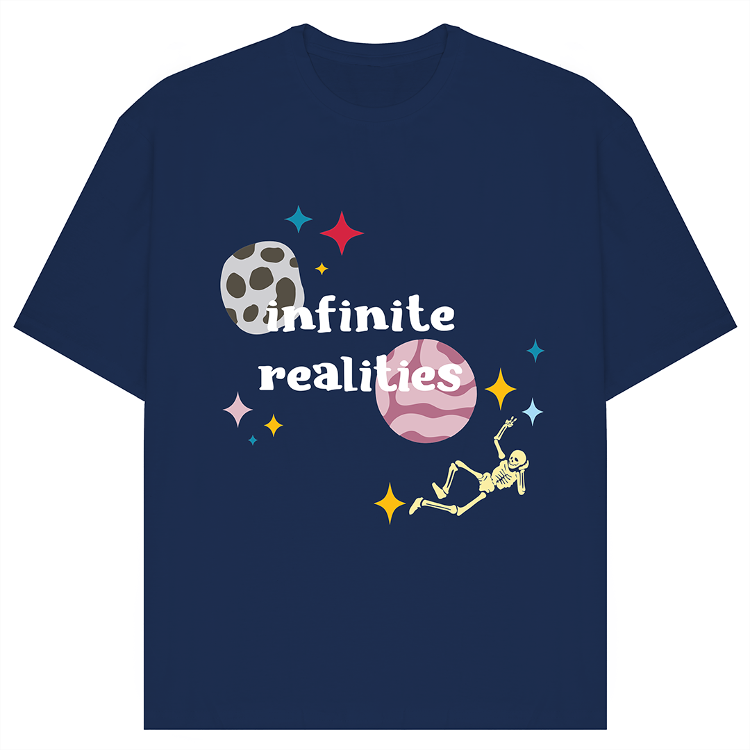 Infinite Realities Lost In Space Oversized T-Shirt