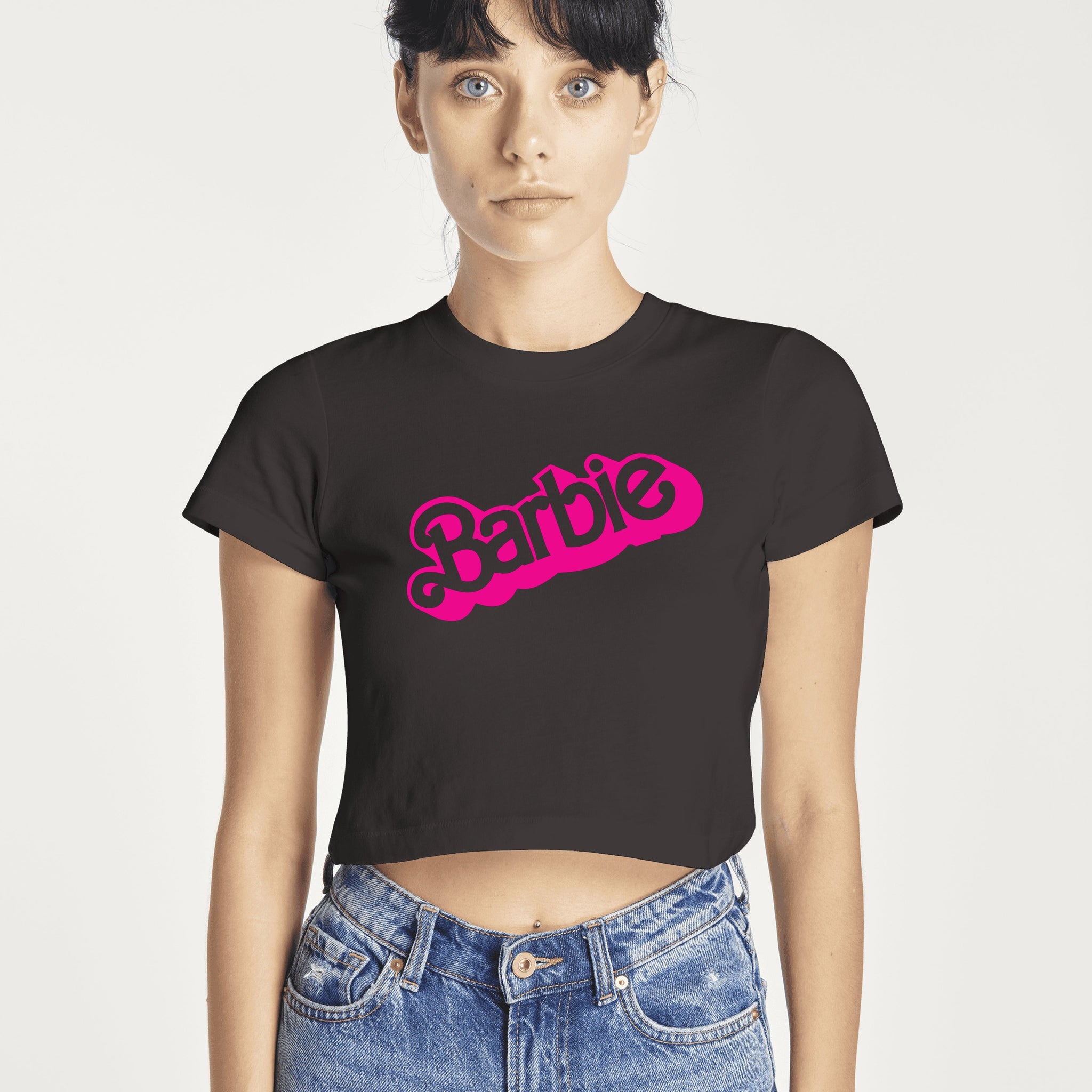 Barbie Classic Logo Baby Tee | Crop Top
