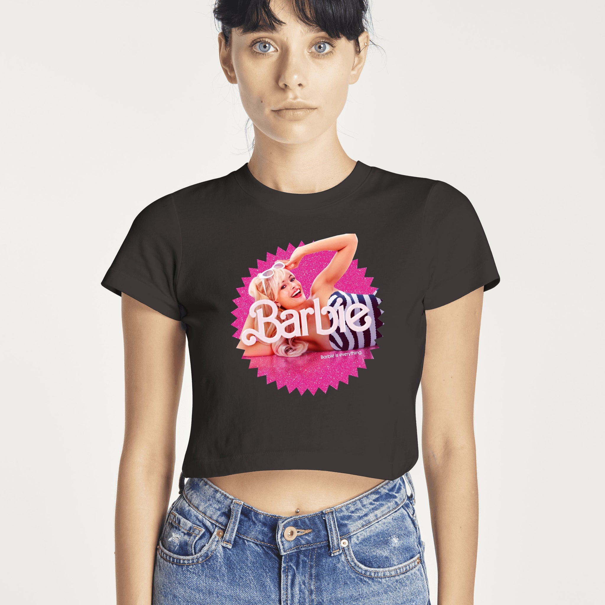 Robbie Margot Barbie Is Everything Baby Tee | Crop Top