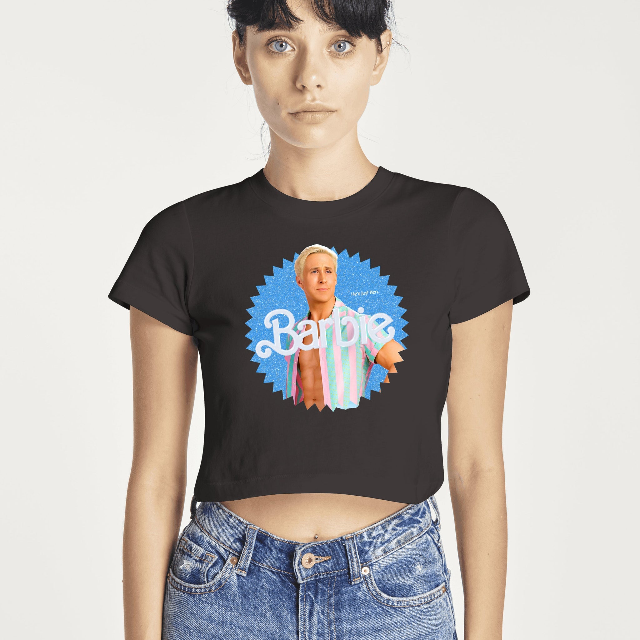 Ryan Gosling He's Just Ken Barbie Baby Tee | Crop Top